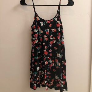 Floral black dress